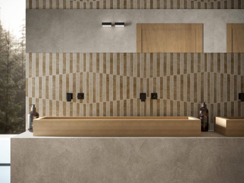 Placa decorativa Marazzi Terratech Polvere Mosaico Modulo A+B 20x34 cm M8L7 - imagine 3