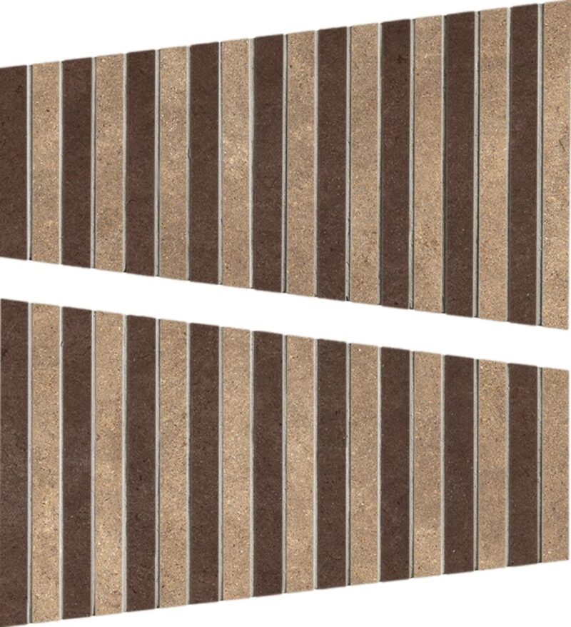 Placa decorativa Marazzi Terratech Senape Mosaico Modulo A+B 20x34 cm M8L6 - imagine 2
