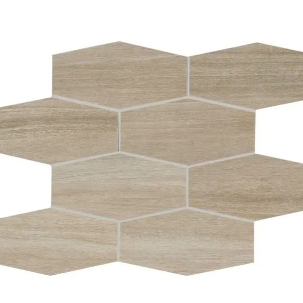 Placa decorativa Marazzi Treverkchic Noce Francese Mosaico 25x30 cm MH5Q