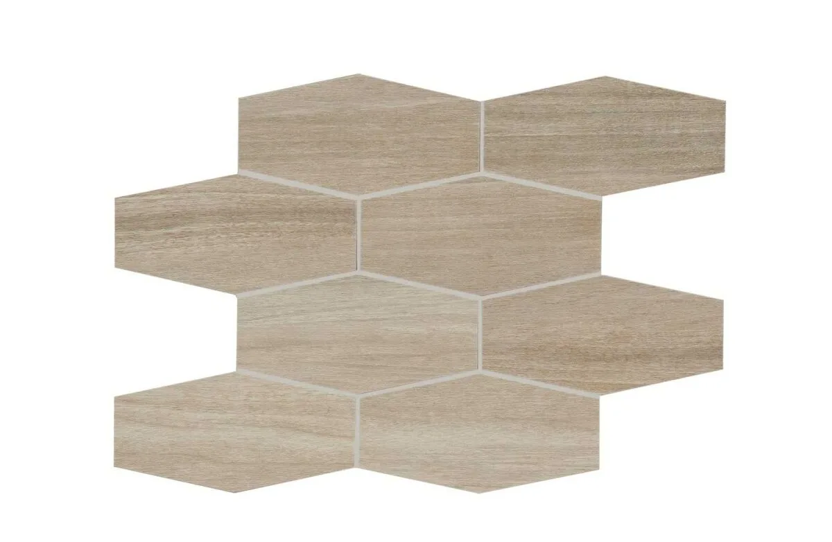Placa decorativa mozaic, Treverkchic Noce Francese, 25×30 cm, Marazzi MH5Q