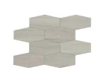 Mozaic ceramic, lemn texturat, Treverkchic Noce Tinto, Marazzi, 25x30 cm
