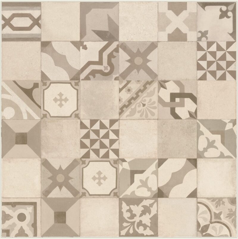Placa decorativa Marazzi Work Beige Decoro Vintage 30x90 cm Rectificata M13D