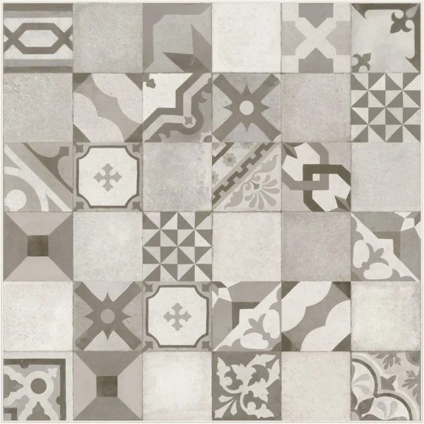 Placa decorativa Marazzi Work Grey Decoro Vintage 30x90 cm Rectificata M13C