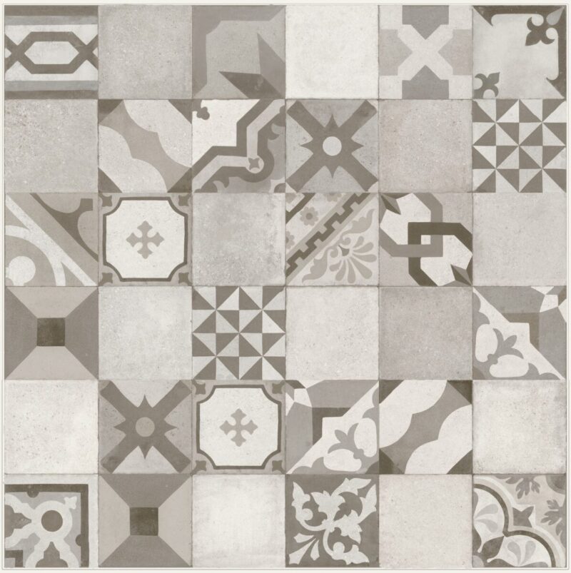 Placa decorativa Marazzi Work Grey Decoro Vintage 30x90 cm Rectificata M13C