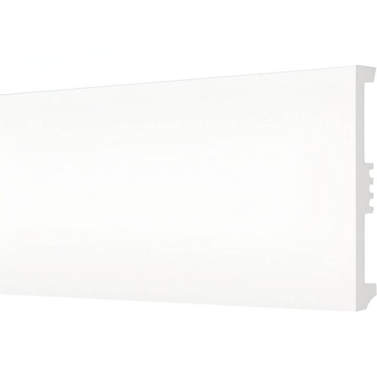 Plinta alba Arbiton STIQ XL STX810 2200x80x15 mm