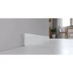 Plinta alba duropolimer Arbiton STIQ S810, rezistenta umezeala, 2200x80x10 mm