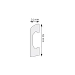 Plinta Durotec 04 244x4.95x1.4 cm
