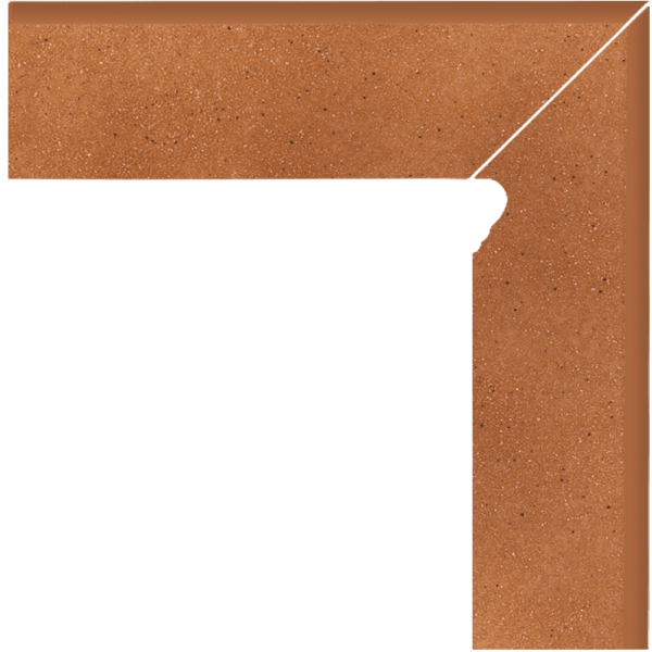 Plinta Klinker Paradyz Aquarius Brown 2 El. Dreapta 8x30 cm