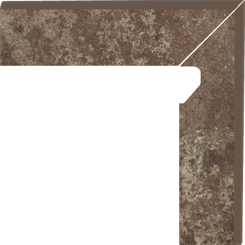 Plinta Klinker Paradyz Ilario Brown 2 Elemente Dreapta 8.1x30 cm