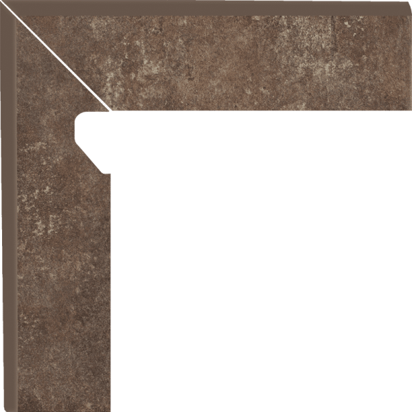 Plinta Klinker Paradyz Ilario Brown 2 Elemente Stanga 8.1x30 cm