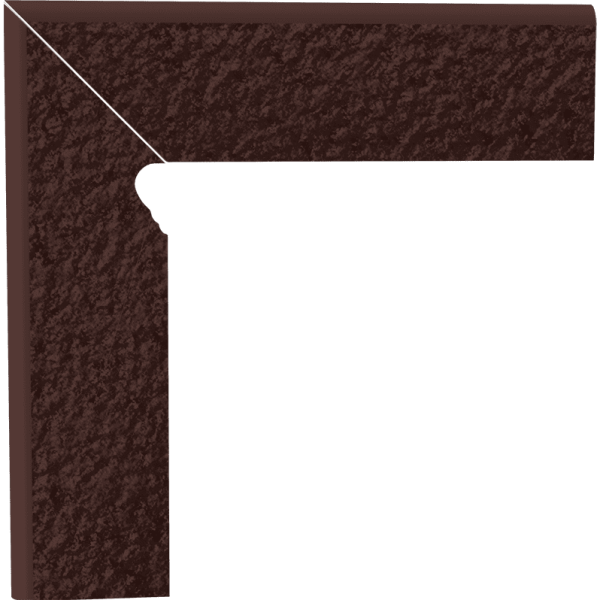 Plinta Klinker Paradyz Natural Brown 2 Elemente Stanga Duro 8x30 cm