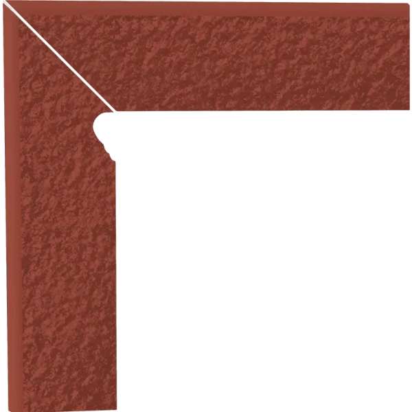 Plinta Klinker Paradyz Natural Rosa 2 Elemente Stanga Duro 8x30 cm