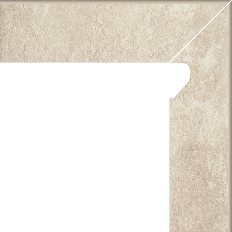 Plinta Klinker Paradyz Scandiano Beige 2 Elemente Dreapta 8.1x30 cm