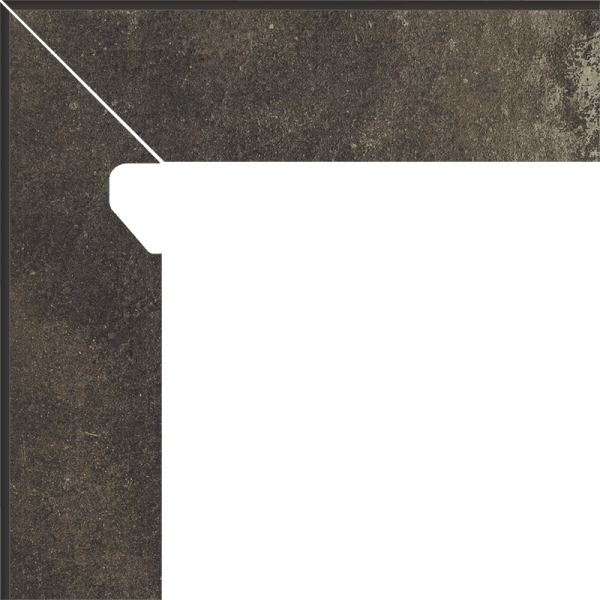Plinta Klinker Paradyz Scandiano Brown 2 Elemente Stanga 8.1x30 cm