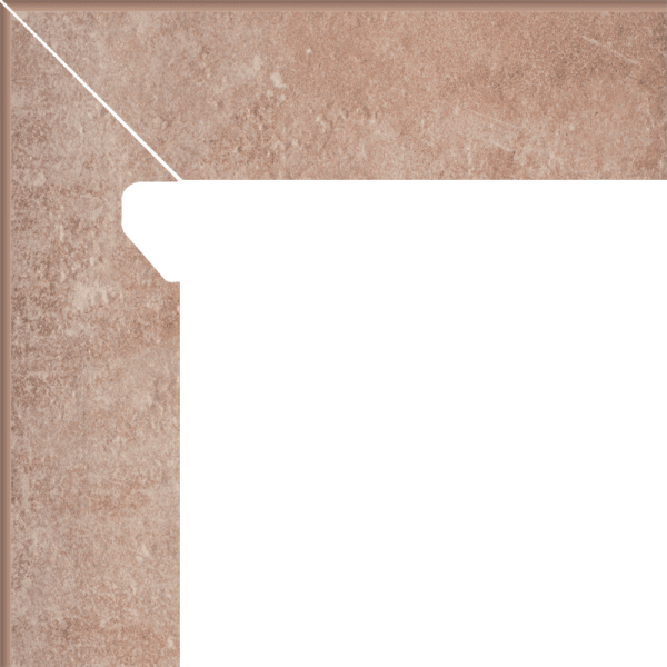 Plinta Klinker Paradyz Scandiano Ochra 2 Elemente Stanga 8.1x30 cm