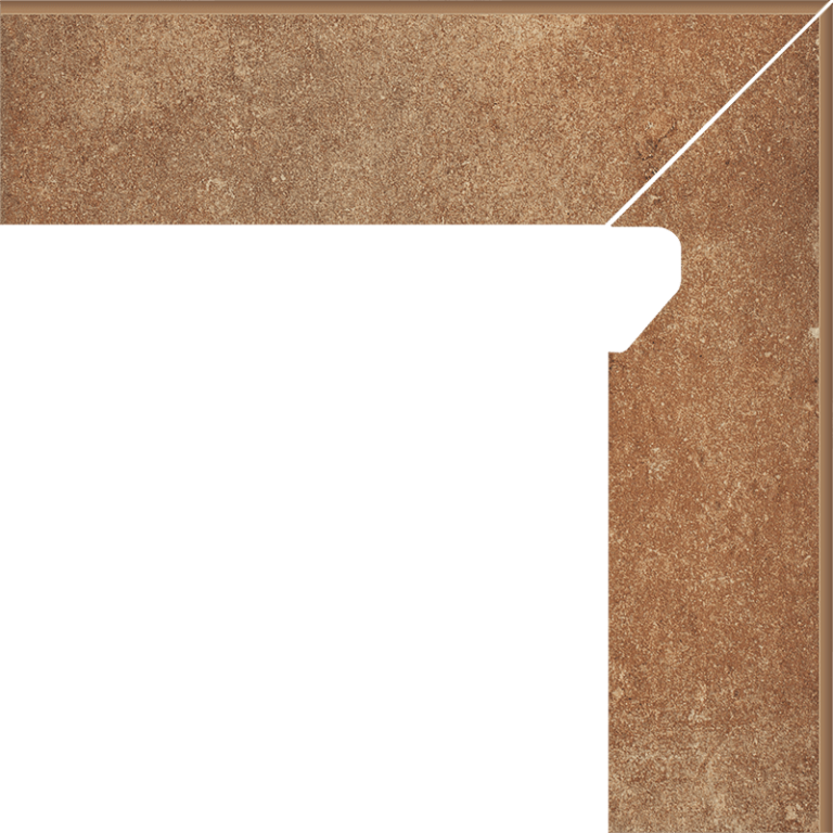 Plinta Klinker Paradyz Scandiano Rosso 2 Elemente Dreapta 8.1x30 cm