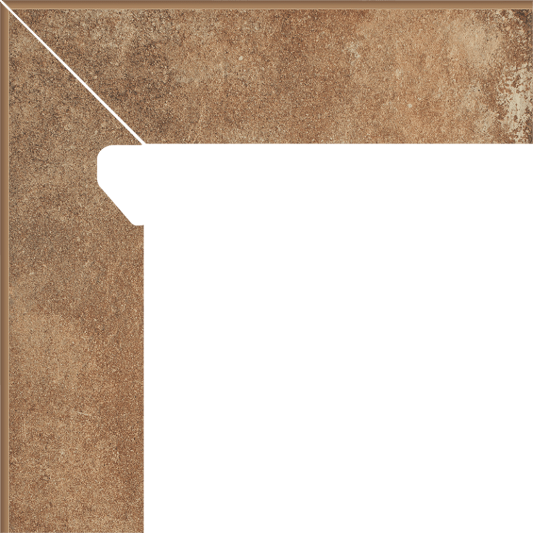 Plinta Klinker Paradyz Scandiano Rosso 2 Elemente Stanga 8.1x30 cm