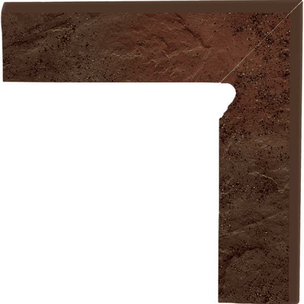 Plinta Klinker Paradyz Semir Brown 2 Elemente Dreapta 8x30 cm