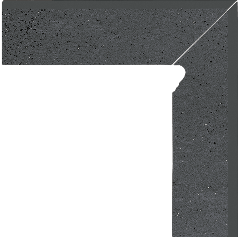 Plinta Klinker Paradyz Semir Grafit 2 Elemente Dreapta 8.1x30 cm