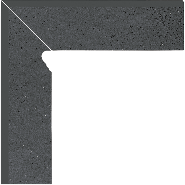 Plinta Klinker Paradyz Semir Grafit 2 Elemente Stanga 8.1x30 cm