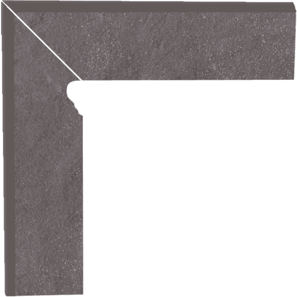 Plinta Klinker Paradyz Taurus Grys 2 Elemente Stanga 8.1x30 cm