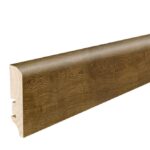 Plinta lemn stejar, maro inchis, furnir nuc, Bonet Barlinek, 60x16x2200mm