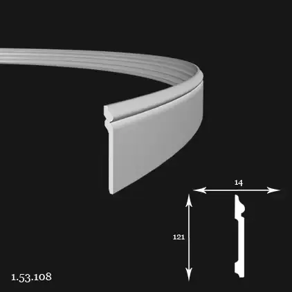Plinta Poliuretan Gaudi 1.53.108 Flexibil 121x14x2000 mm