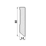 Plinta alba decor Egger 2400 x 14 x 80 mm L201