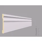 Plinta alba din poliuretan PL02 18x120x2000 mm