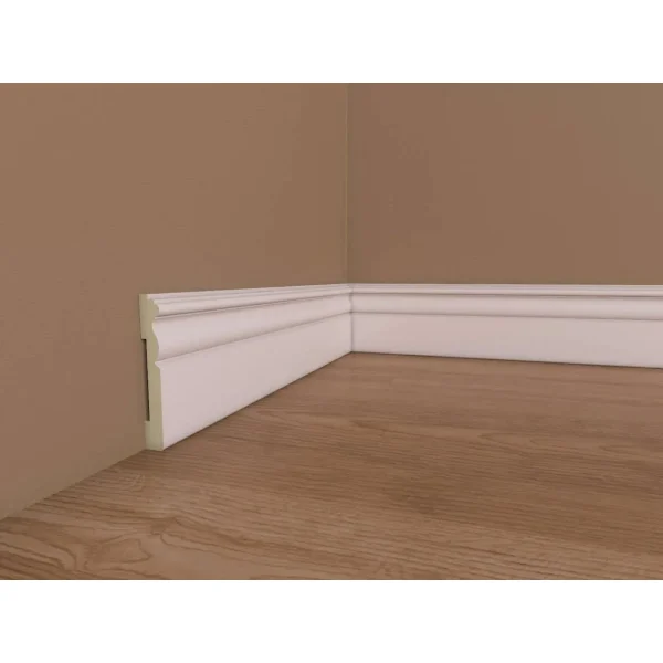 Plinta alba din poliuretan PL02 18x120x2000 mm