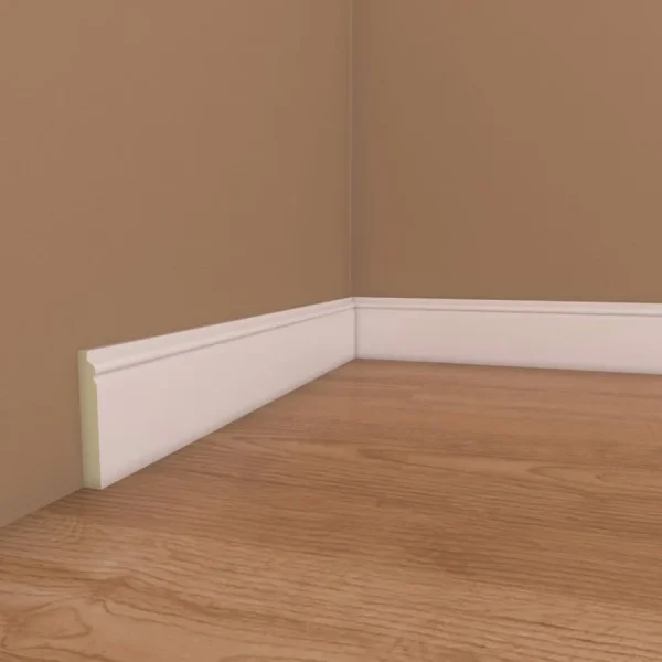 Plinta alba din poliuretan PL05 12x80x2000 mm