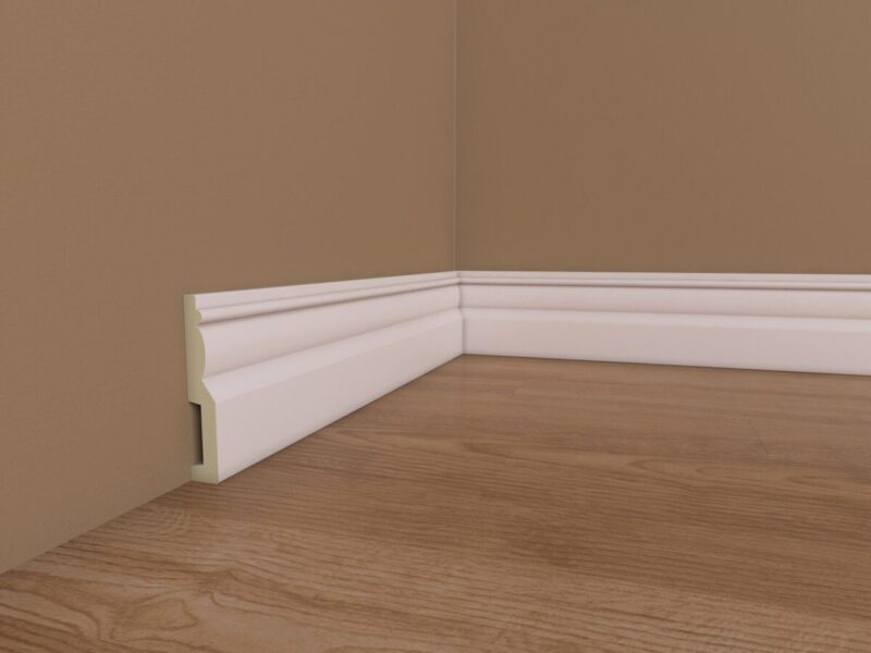 Plinta alba din poliuretan PL06 110x2000x19 mm - imagine 4
