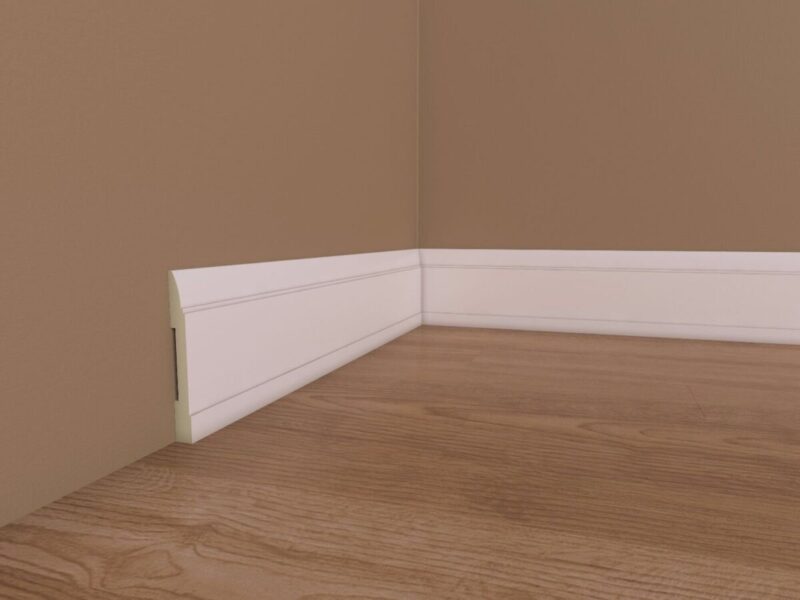 Plinta alba din poliuretan PL07 17x150x2000 mm - imagine 2