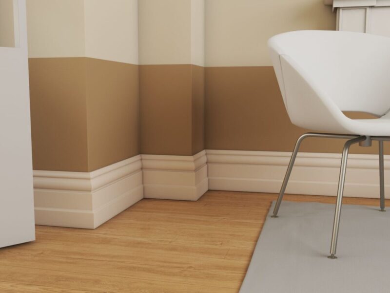 Plinta alba din poliuretan PL09 30x200x2000 mm
