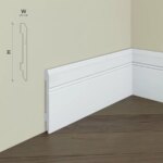 Plinta de podea Polimer rigid Manavi S11 108x11x2000 mm