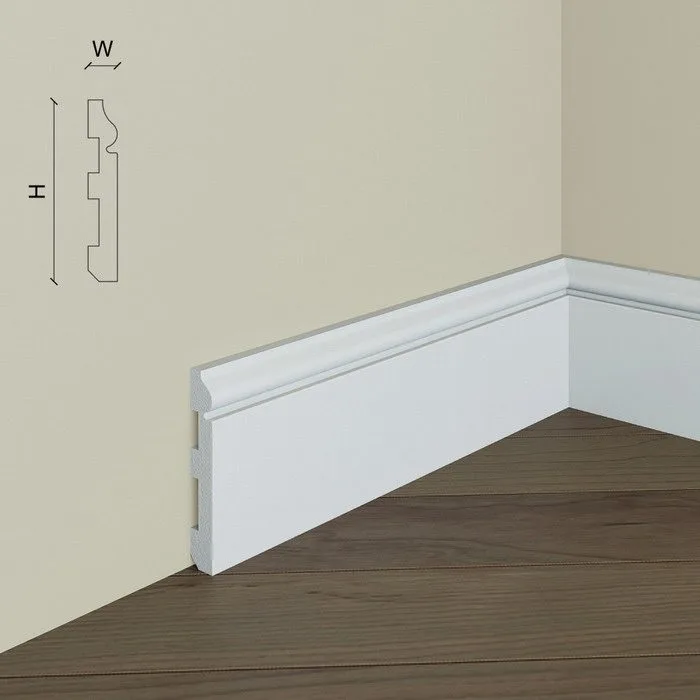 Plinta de podea Polimer rigid Manavi S5 Flex 80x12x2000 mm - imagine 2
