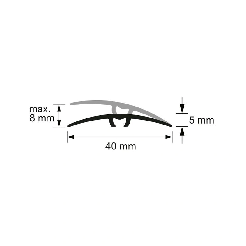 Plinta polimer rigid DUROTEC LPC 28 244 x 8x1.6