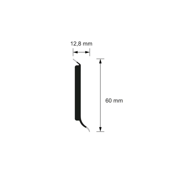 Plinta semirigida cu margini flexibile 25560 culoare 101 Alb 2.5 ml