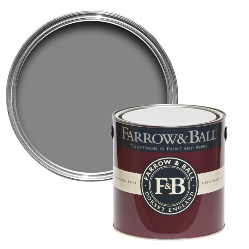 Vopsea gri mata 7 la suta luciu pentru interior Farrow and Ball Mostra Plummett No. 272 100 ml - imagine 2