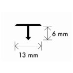 Profil trecere aluminiu A54, pardoseli, oliv, Set Prod Com, 2.5 ml