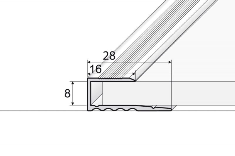 Profil aluminiu auriu 0.9 ml A63
