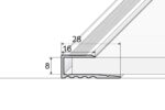 Profil aluminiu bronz 2.7 ml A63