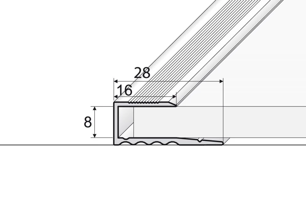 Profil aluminiu fag 2.7 ml A63