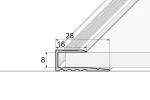 Profil aluminiu mahon 0.9 ml A63