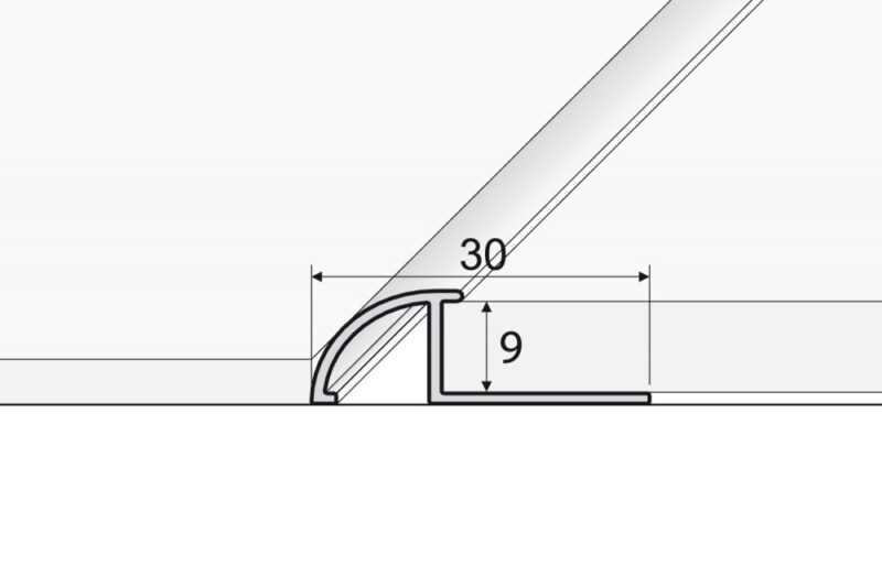 Profil aluminiu auriu 2.50 ml A59 - imagine 2