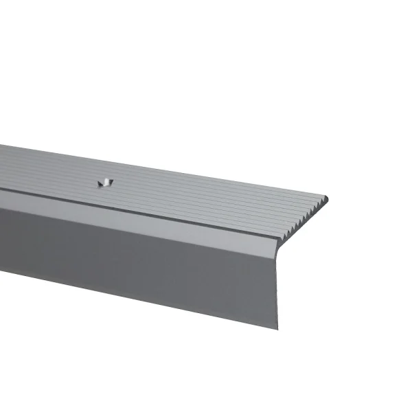 Profil aluminiu treapta cu striații, SET S33, argintiu, 44x23 mm, 0.93 m