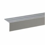 Profil trepte aluminiu argintiu, protecție margini, montaj șurub, S45AG, 3 ml