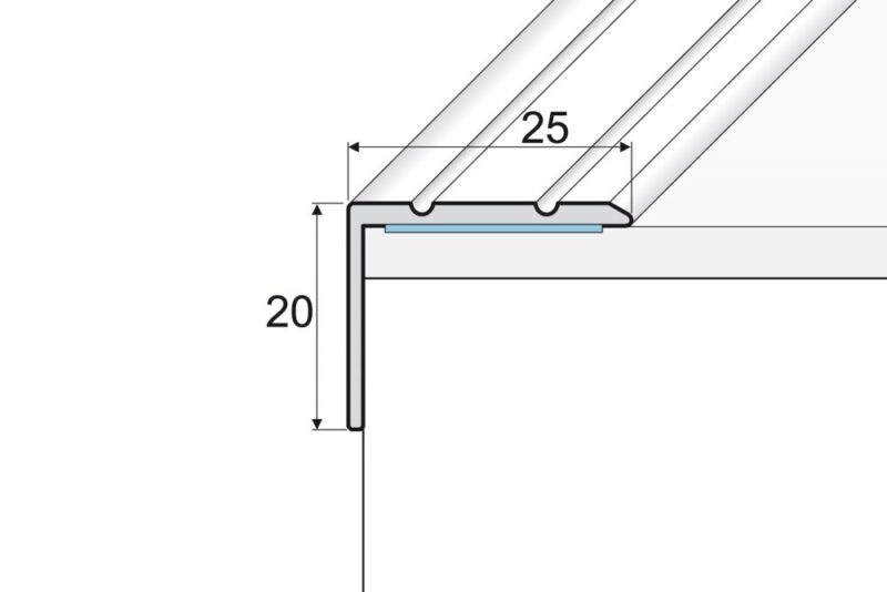 Profil stejar pentru trepte autocolant 0.9 ml A36 - imagine 2
