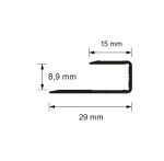 Profil terminatie parchet 2.7 ml sampanie cod S63