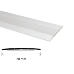 Profil de trecere autoadeziv pentru pardoseală, argintiu, 2.7 m, SET S04